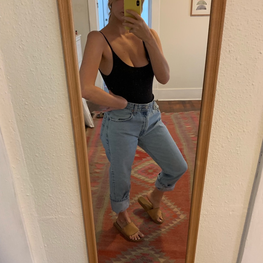 Vintage boyfriend, mom jeans 505 Levi’s 34x32